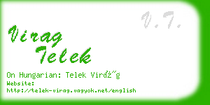 virag telek business card